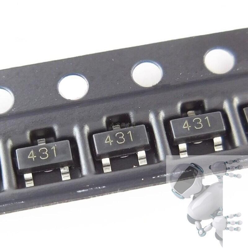 Kit 2 REGULADOR DE DERIVACIÓN AJUSTABLE TL431 SMD SOT-23