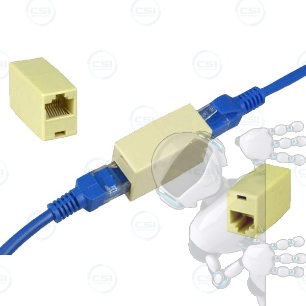 Kit 2 Adaptador Cable De Red RJ45 Hembra A RJ45 Hembra - Imagen 2