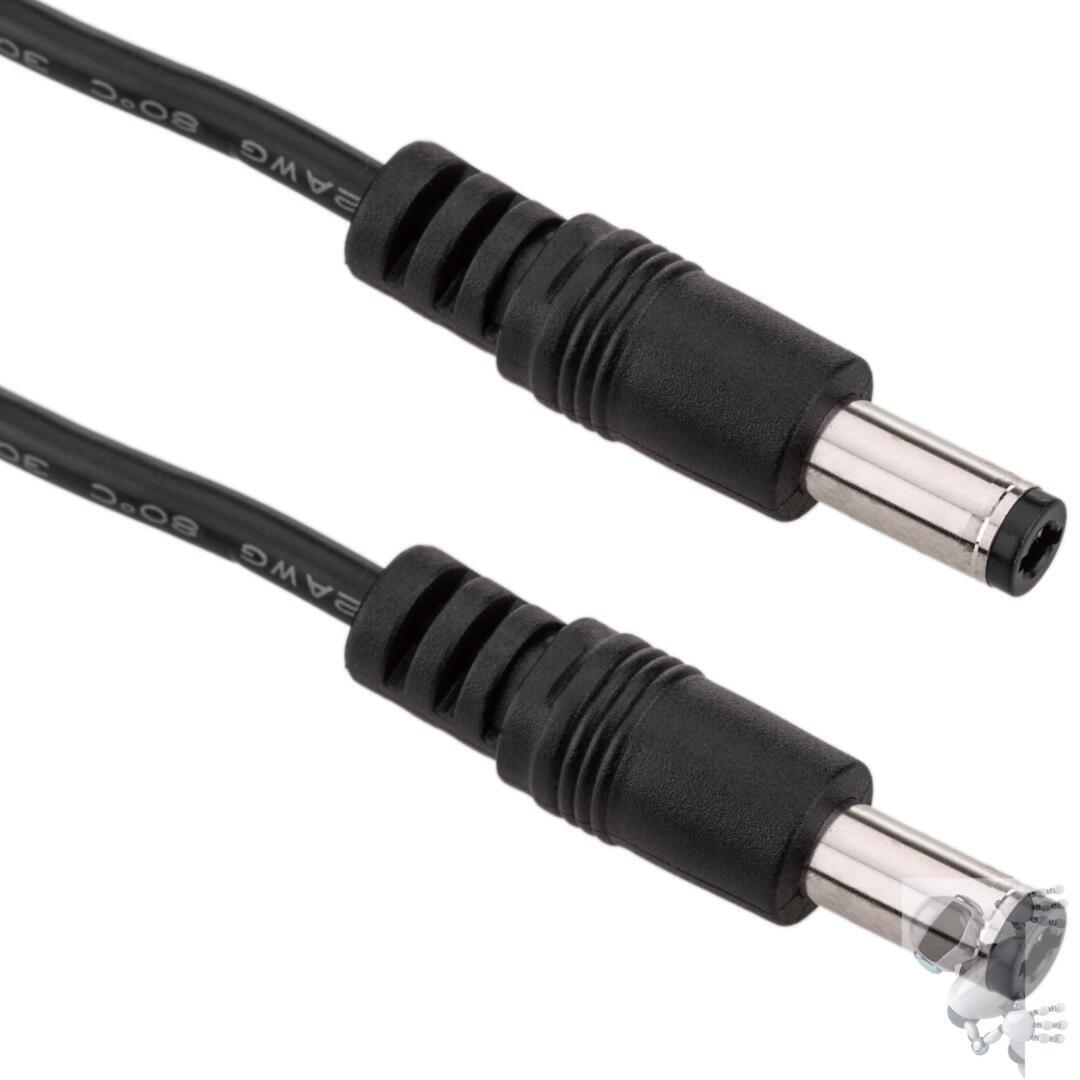 Cable de Alimentación DC Macho/Macho Conector Jack 5.5x2.5 mm