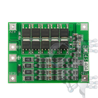 MÓDULO DE CARGA Y PROTECCIÓN BMS HW-391 CUATRO BATERÍAS 18650 CON BALANCEADOR