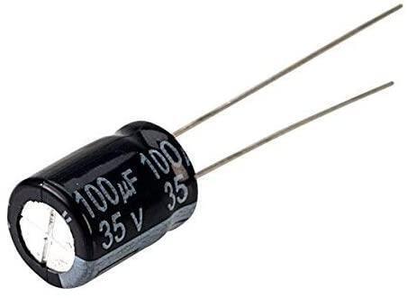 Pack 10 Capacitor Electrolítico De Aluminio 100uF 35V 6x11 mm - Imagen 4