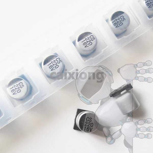Kit 4 Capacitor Electrolítico Aluminio 220uF 16V 6.3x7.7mm - Imagen 2