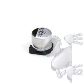 Kit 4 Capacitor Electrolítico De Aluminio 47 uF 25V 6.3x5.4 mm SMD