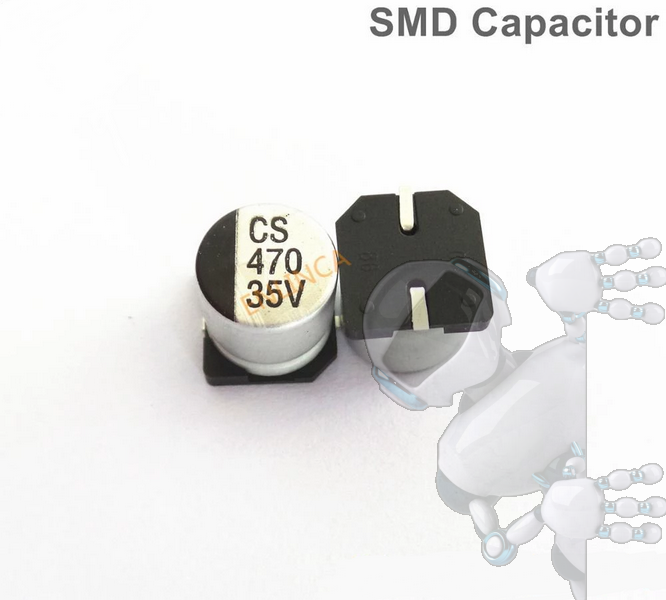 Kit 4 Capacitor Electrolítico De Aluminio 470 uF 35V 10x10.2 mm SMD