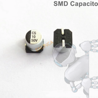 Kit 4 Capacitor Electrolítico De Aluminio 10 uF 50V 5x5 mm SMD