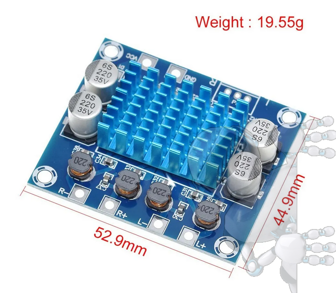 Amplificador De Audio Tpa3110 Xh-a232 30w + 30w Sonido Digit - Imagen 2