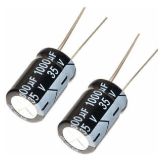 Pack 5 CAPACITOR ELECTROLÍTICO DE ALUMINIO 1000UF 35V 13X20 MM