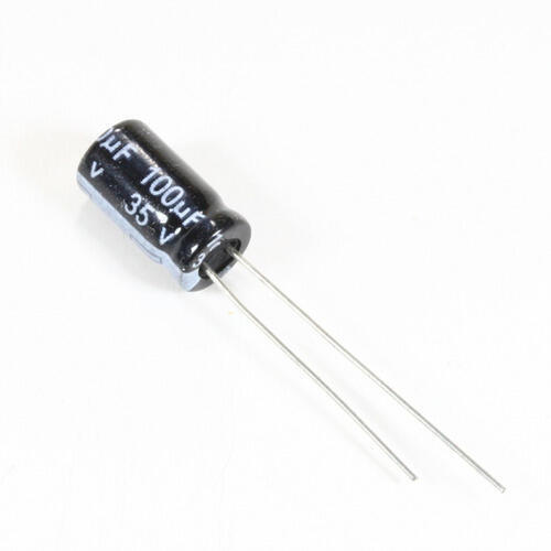 Pack 10 Capacitor Electrolítico De Aluminio 100uF 35V 6x11 mm - Imagen 2