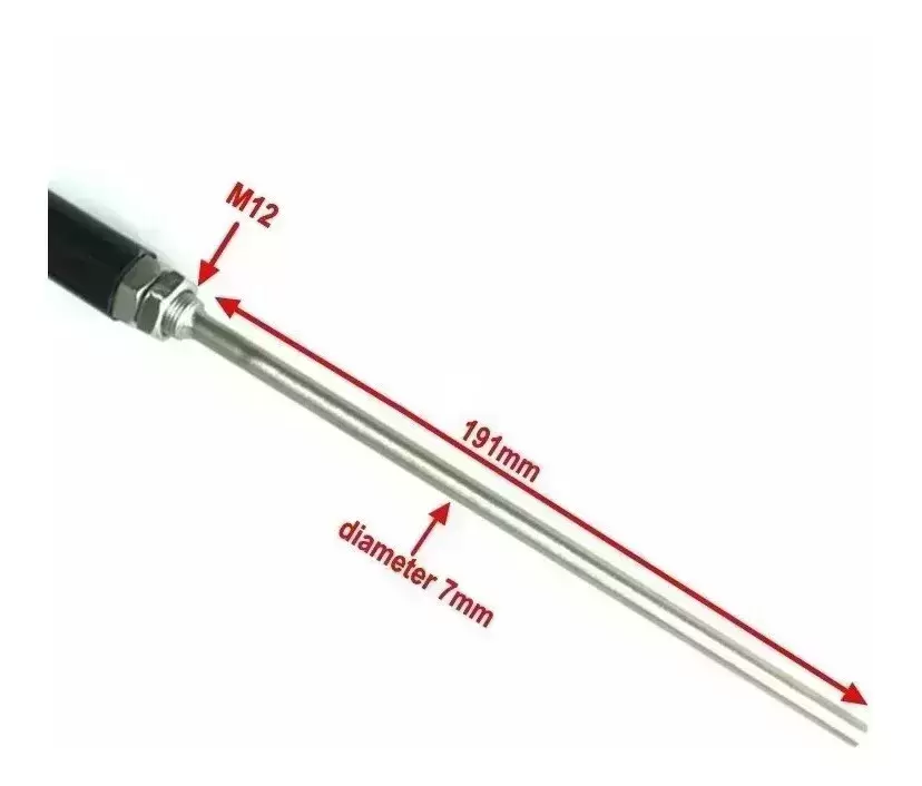 Pt100 Pt-100 Rtd Sensor De Temperatura Acero Inoxidable - Imagen 3