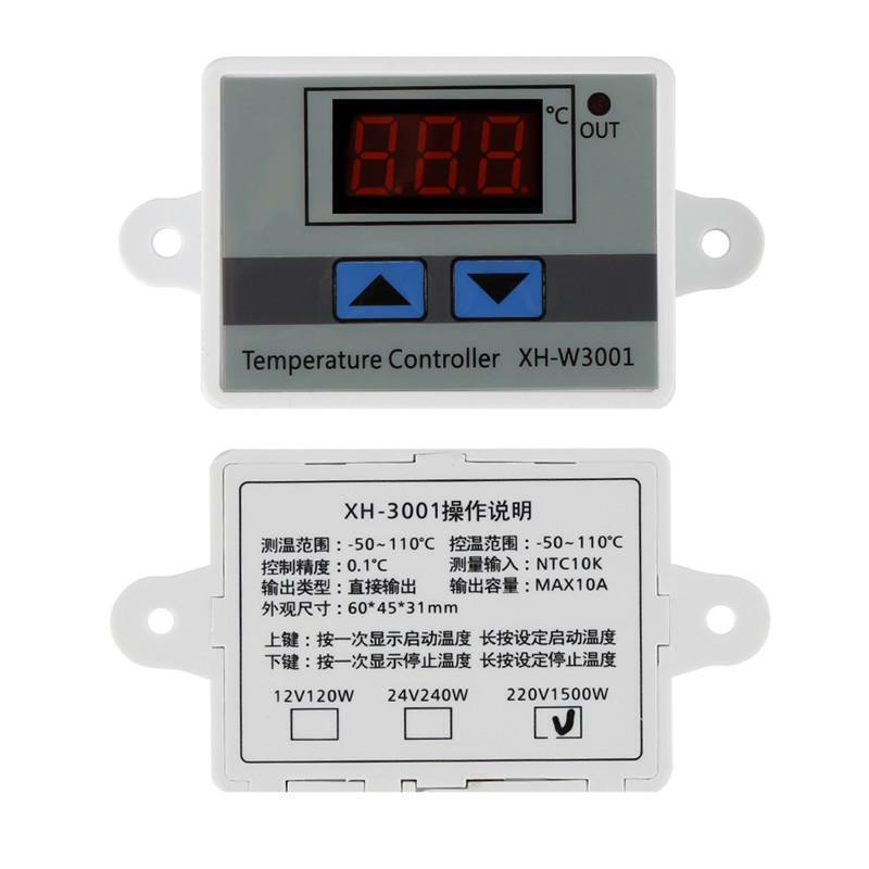 Termostato digital W3001 + sonda Control Incubadora - Imagen 2