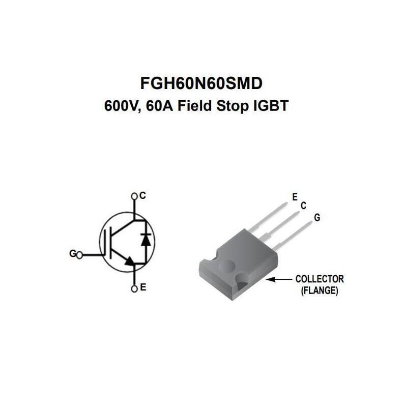 FGH60N60SFD TRANSISTOR IGBT 600V/60A - Imagen 3