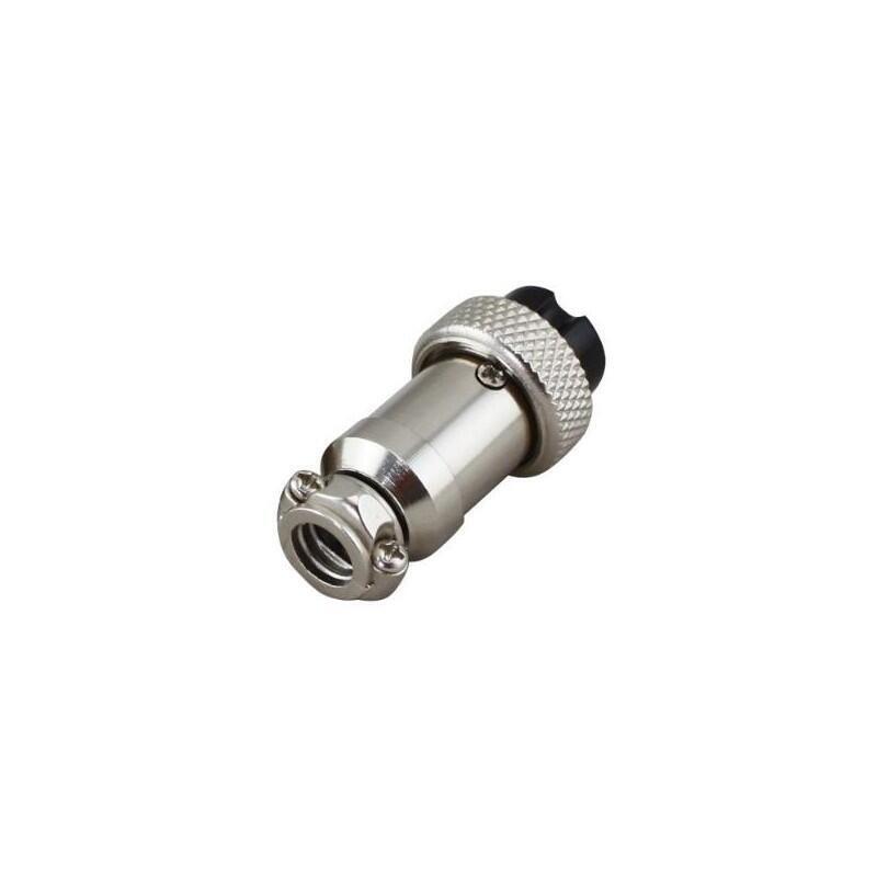 CONECTOR CIRCULAR 4 PINES pareja GX16-4 METÁLICO Aviacion - Imagen 3