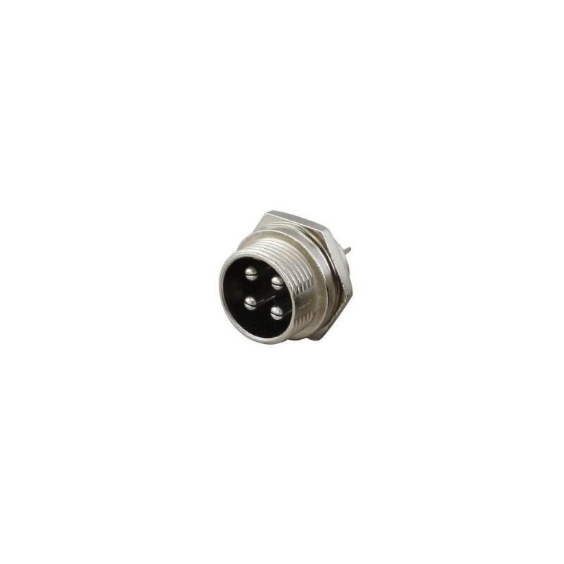 CONECTOR CIRCULAR 4 PINES pareja GX16-4 METÁLICO Aviacion - Imagen 5