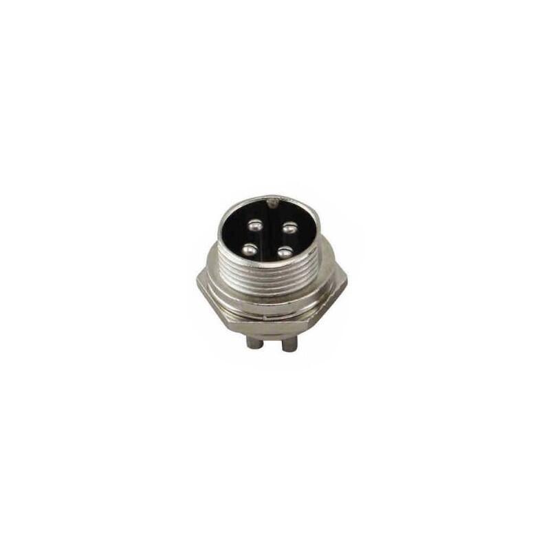 CONECTOR CIRCULAR 4 PINES pareja GX16-4 METÁLICO Aviacion - Imagen 7