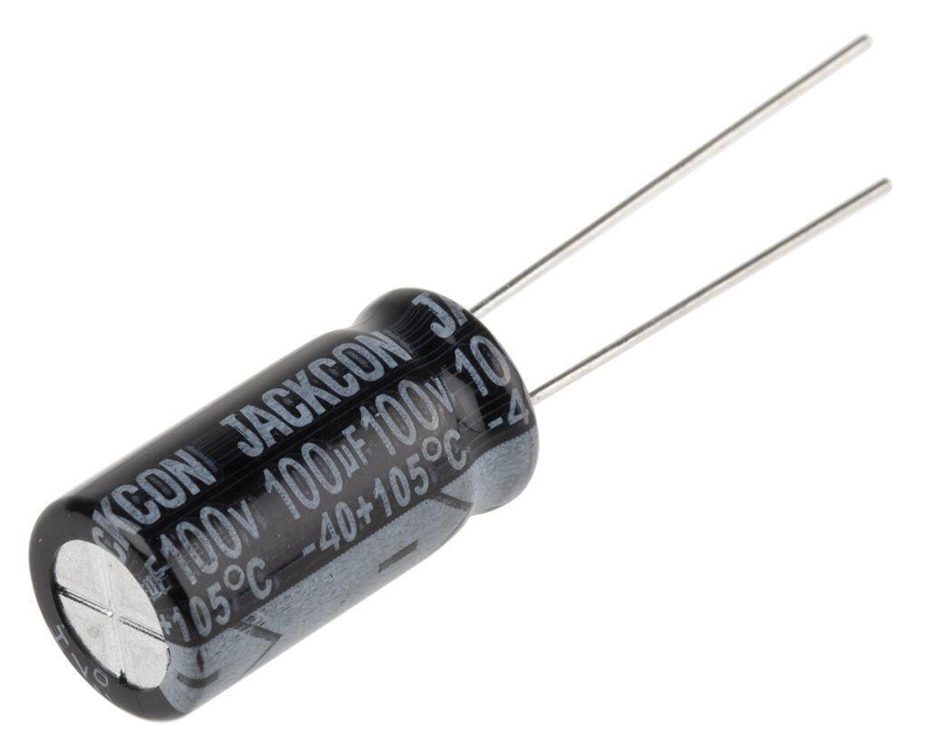 Capacitor Electrolítico De Aluminio 100uF 100V 10x20 mm