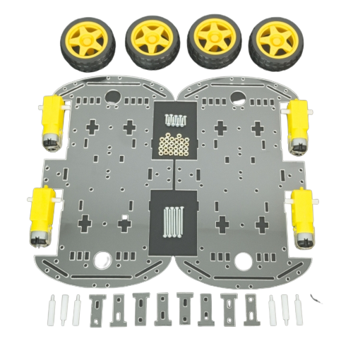 Kit Chasis robot inteligente 4WD (Desarmado) - Imagen 4