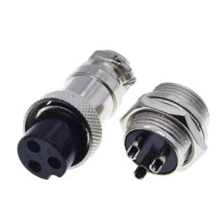 Conector De Aviación GX16 3P Macho-Hembra