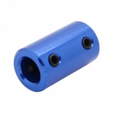 Acople Rigido Aluminio Azul 5x8mm D14 L25 CNC Impresora 3D