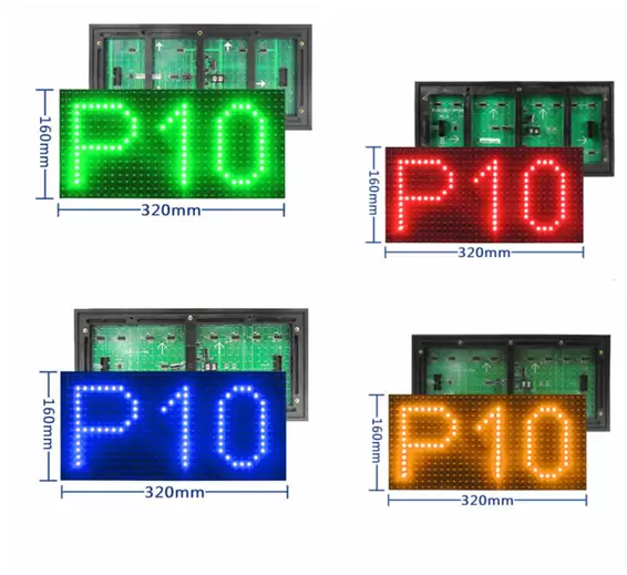 Modulo Aviso Publicitario Luminoso Led P10 Smd
