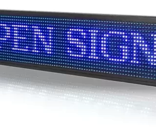 Aviso Led Programable Publicitario Alto Brillo Monocolor