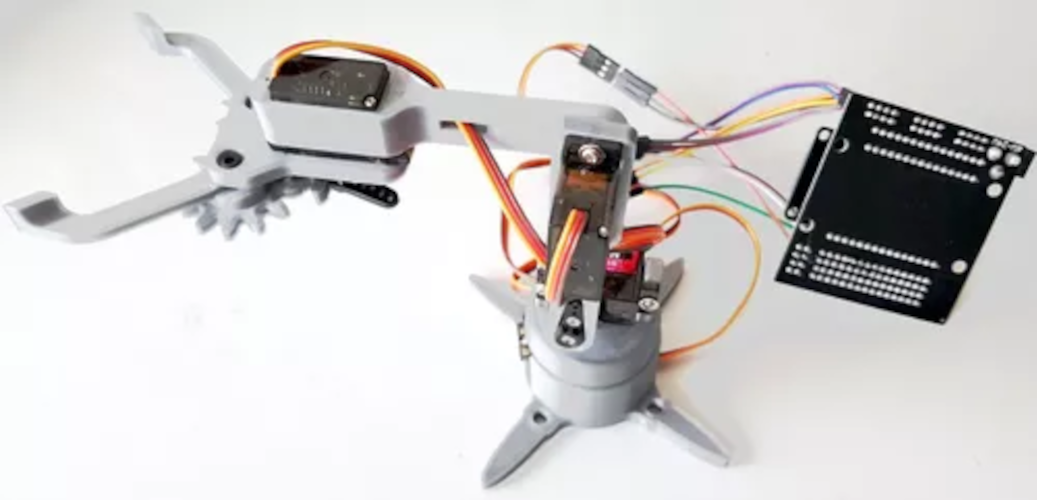 Brazo Robotico Wifi Programado En Arduino Servos Metalicos mg90