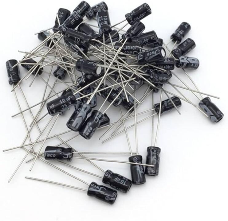 Capacitor Electrolítico De Aluminio 10uF 25V 4x7 mm - Imagen 2