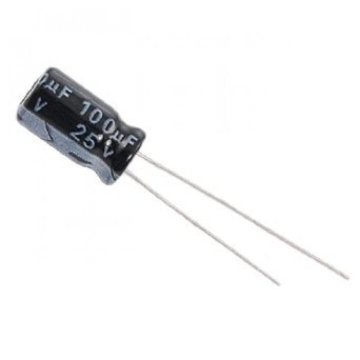 Capacitor Electrolítico De Aluminio 100uF 25V 6.3x7 mm - Imagen 2