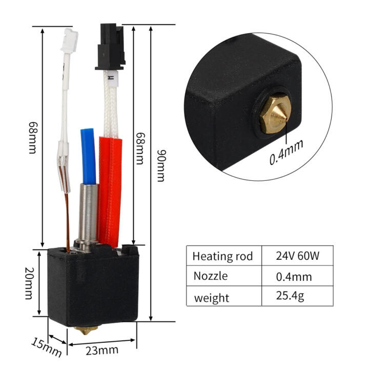 Kit Hotend De 24v Y 60w Impresora 3d Anycubic Kobra 2 - Imagen 2