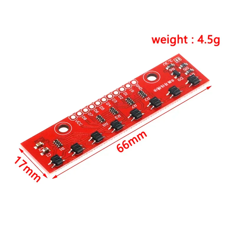 Sensor de Linea infrarrojo QTR-8A de 8 líneas - Imagen 5