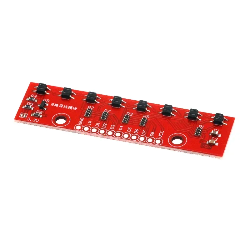Sensor de Linea infrarrojo QTR-8A de 8 líneas