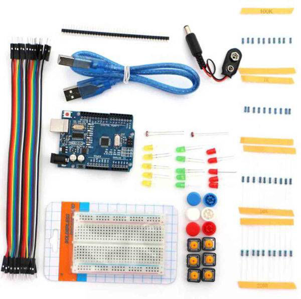 Kit Inicio Arduino Uno R3 Mas Componentes Iniciacion