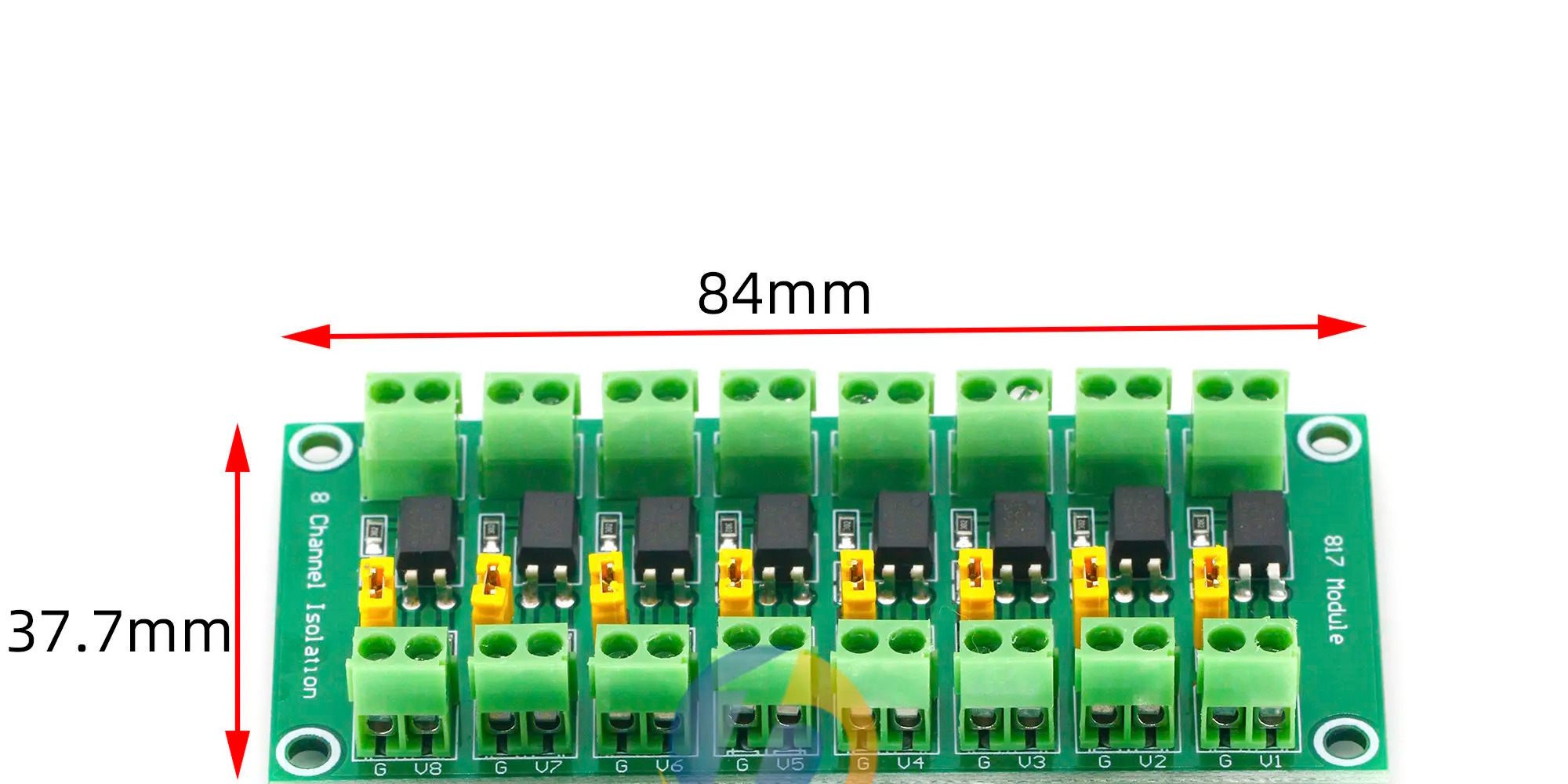 Módulo Optoacoplador Pc817 8 Canales - Imagen 2