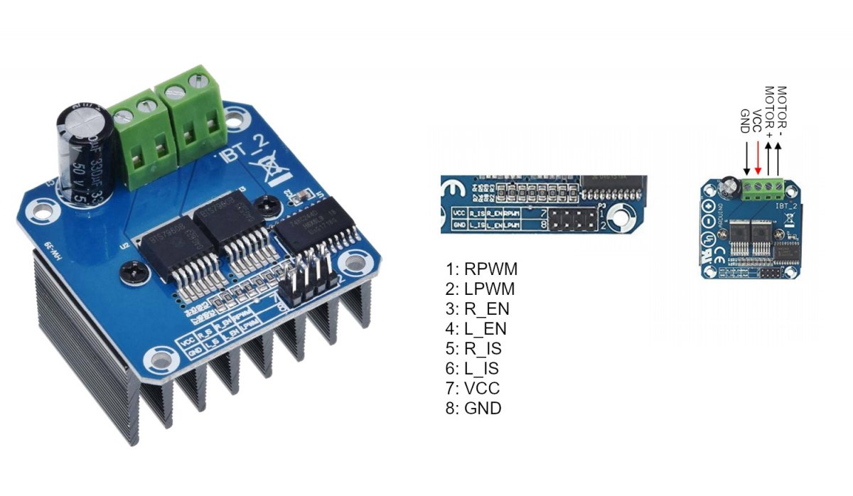 Control De Motor De Alta Potencia Bts7960 Puente H 43A Arduino - Imagen 5