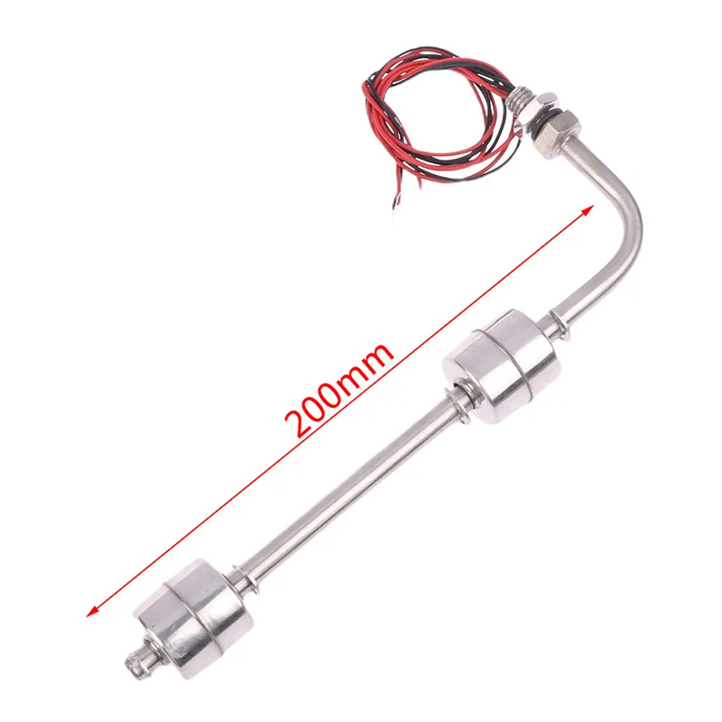Sensor De Nivel Flotador Acero Inoxidable Doble 21.7cmt curvo