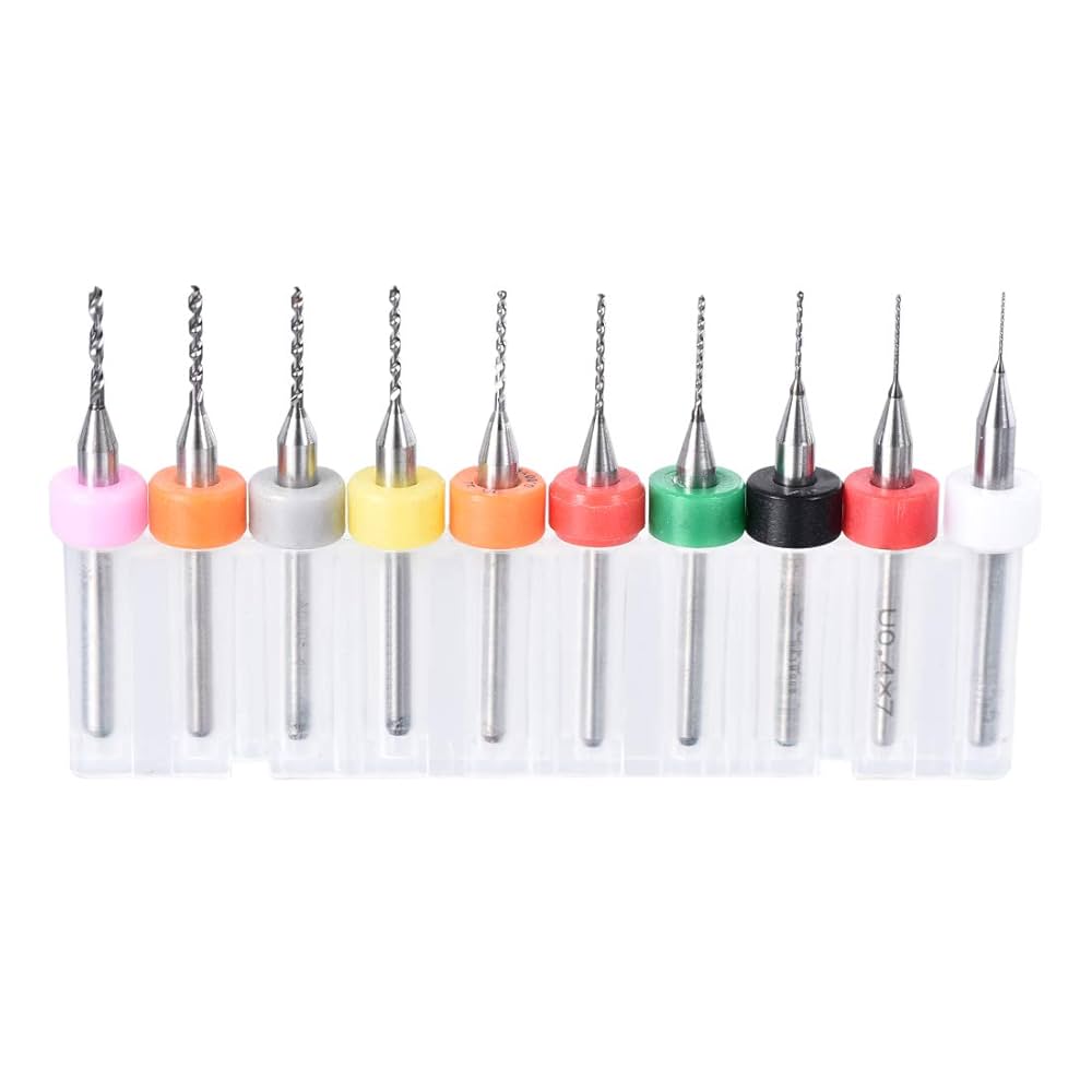 kit 10 Brocas para PCB de 0.1-1.0mm