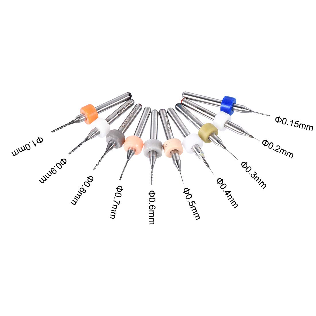 kit 10 Brocas para PCB de 0.1-1.0mm - Imagen 3