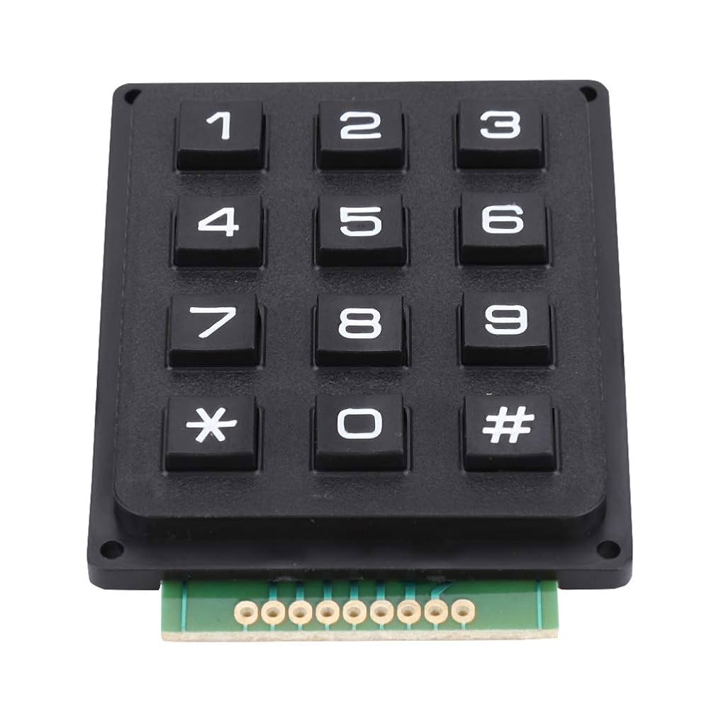 Teclado Matricial Profesional 3x4 Formato PCB 12 Teclas